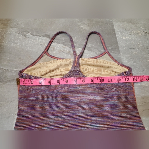 Lululemon Power Y Tank. Wee Are From Space Black March Multi. Size 6. - Picture 9 of 10